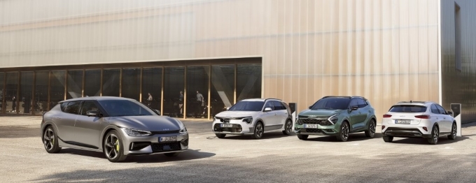 Gamme Kia électrifiée.