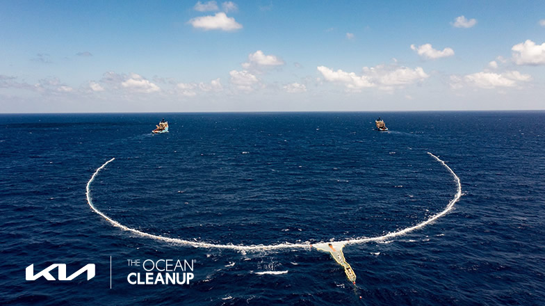 Partnership with The Ocean Cleanup.