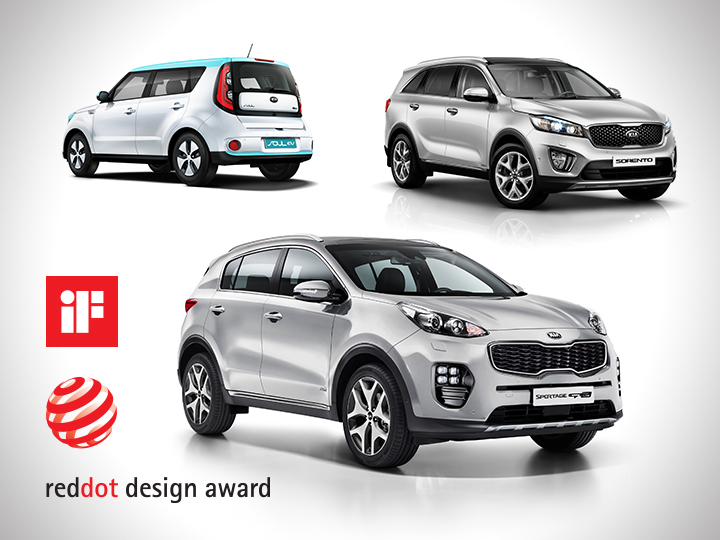Les Kia Soul, Sorento et Sportage : Les gagnantes des récompenses iF Design awards et Red Dot Design awards