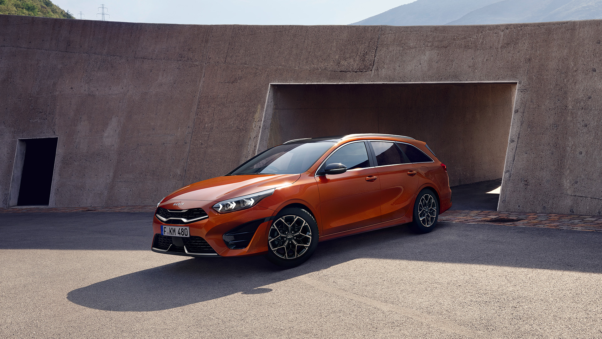 Kia Ceed Sportswagon, GT-Line Ausstattung, Seitenansicht Beifahrerseite