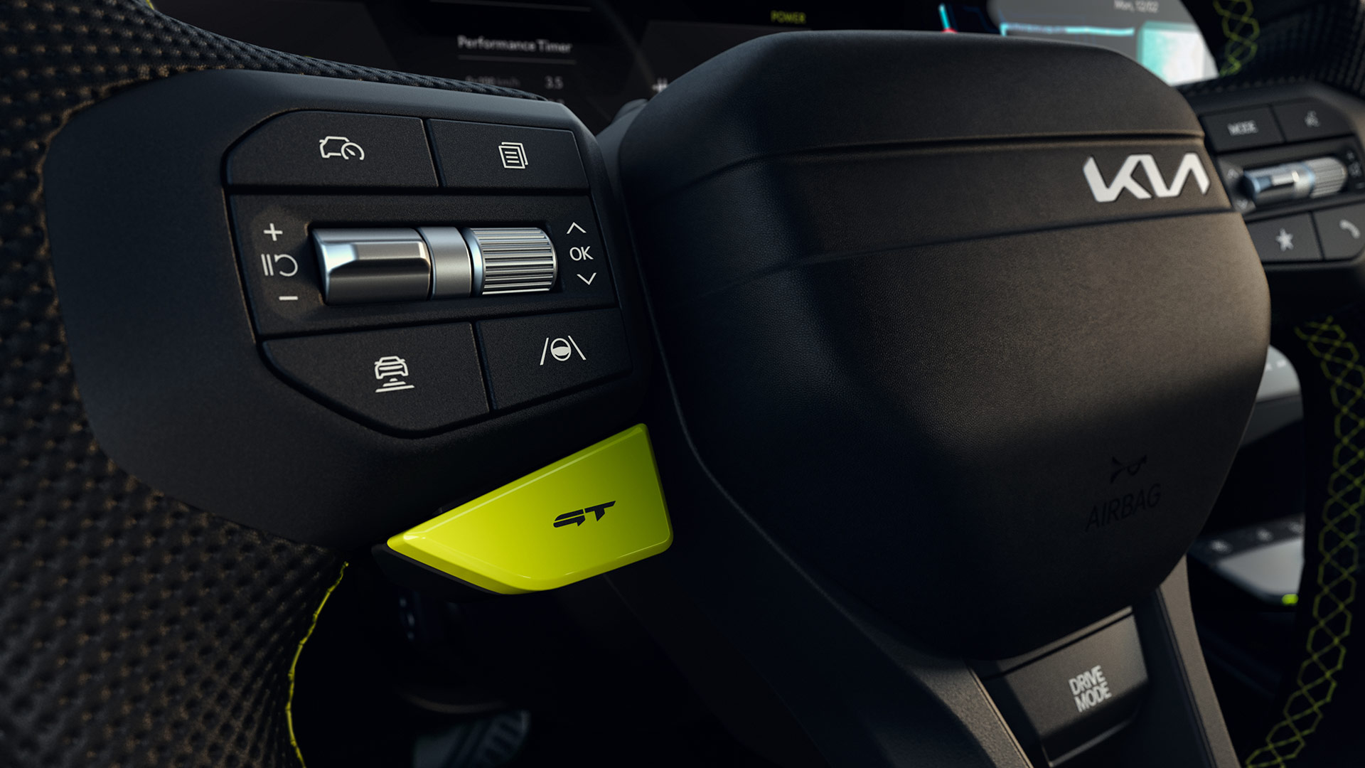 Unique GT-inspired cockpit