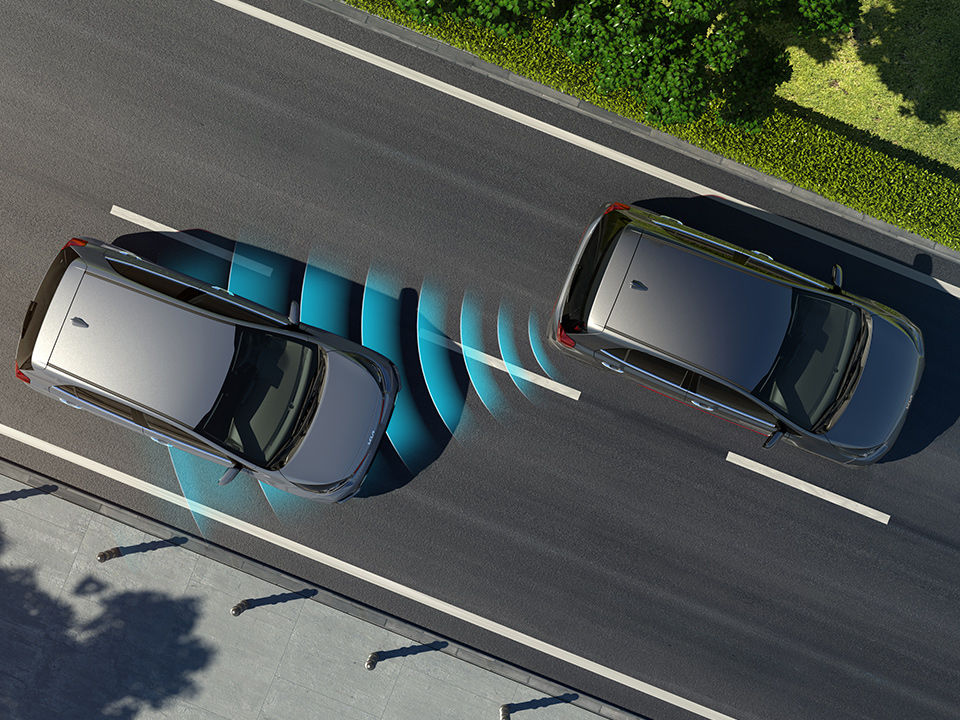 Système anti-collision avec détection des angles morts de la Kia Picanto