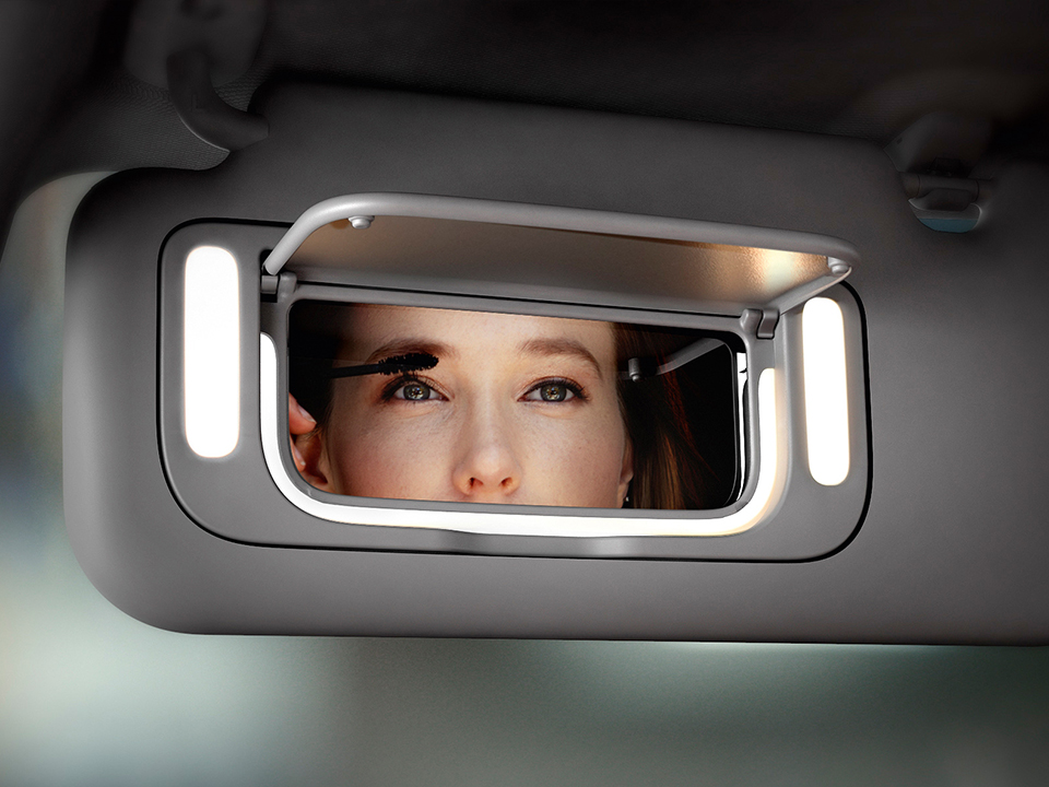 Le miroir de courtoisie éclairé de la Kia Picanto