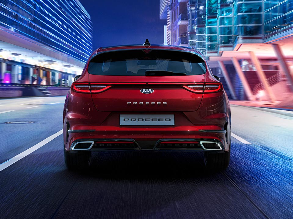 Kia ProCeed tailgate and rear lights