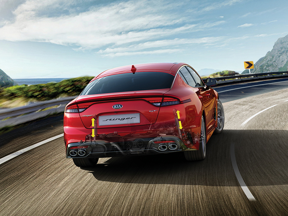 Kia Stinger driving