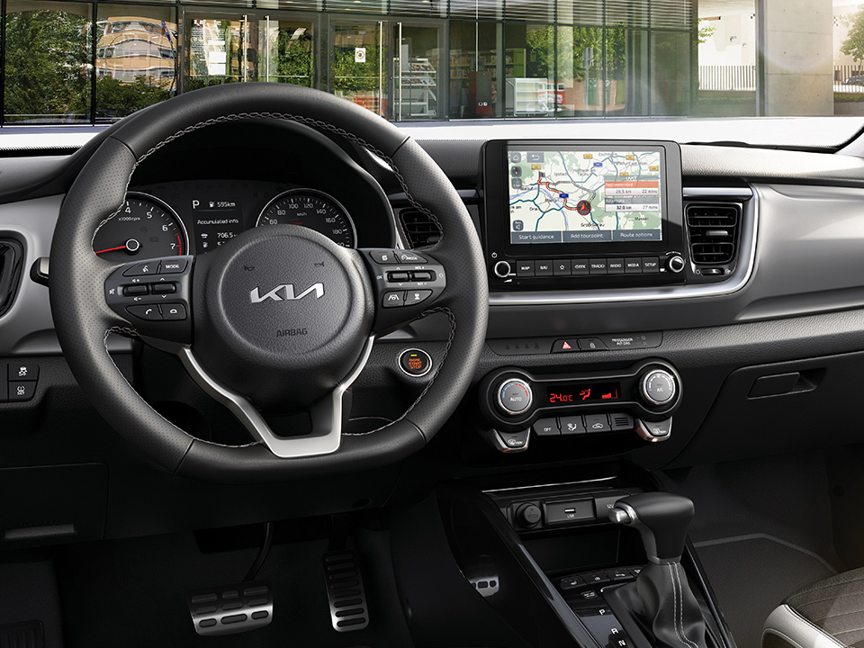 The Kia Stonic driver-friendly cabin